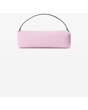 Alexander Wang Heiress Flex Bag In Neoprene With 3d Spikes - Pink