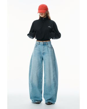 Alexander Wang Oversized Rounded Mid-rise Jeans - Blue