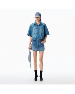 Alexander Wang Carpenter Mini Skort - Blue