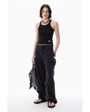 脚長効果★【alexanderwang】mid rise cargo rave pant Alexander Wang Alexander Wang Mid Rise Cargo Rave Pants 10-L