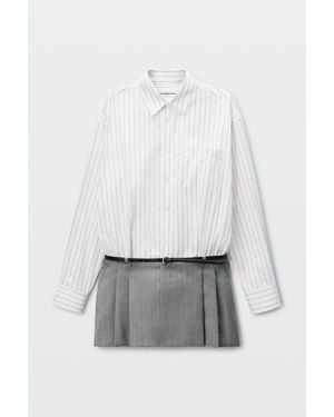 Alexander Wang Pre-Styled Shirt Dressed With Tailored Skirt - White