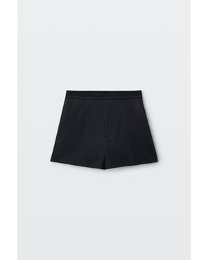 Alexander Wang Logo Elastic High-Rise Mini Short - Black