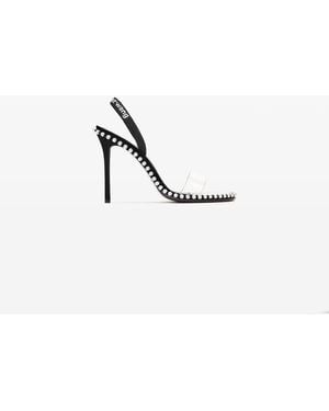 Alexander Wang Crystal Nova Strap Sandal - Black