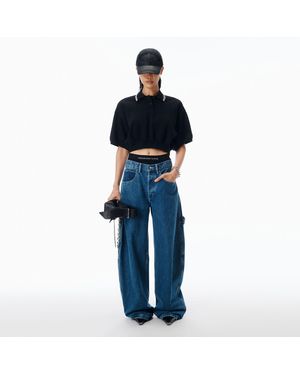 Alexander Wang Pre-Styled Jean Mid-Rise - Blue