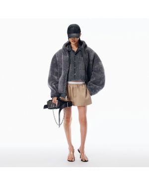 Alexander Wang Logo Miniskirt - Black