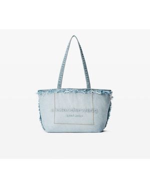 Alexander Wang Punch Denim Medium Tote - Blue