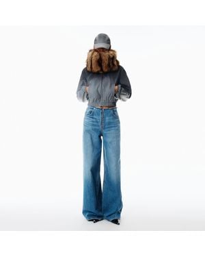 Alexander Wang Surge Wide Leg Jean - Blue
