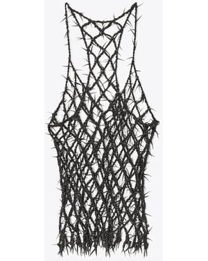 Alexander Wang Barbed Leather Tank - White