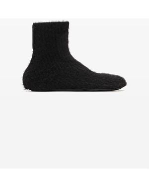 Alexander Wang Black Felix Bootie With Faux Fur Lining
