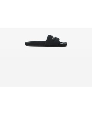 Alexander Wang Aw Slash Knit Pool Slide - Black