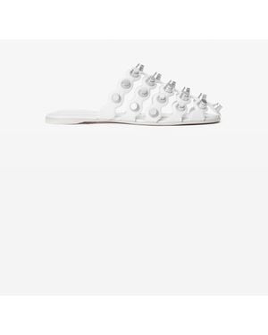 Alexander Wang Rexa Cage Slide In Leather - White