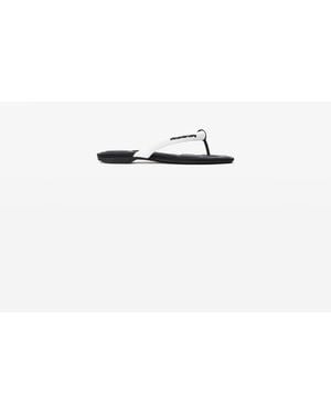 Alexander Wang Jenna Tubular Flat Thong Sandal - White