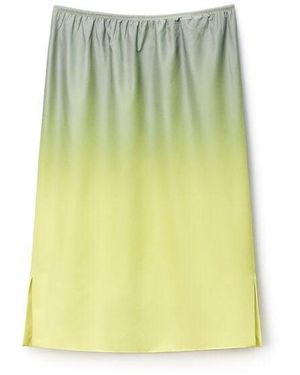 Alexander Wang Reflective Mid-Rise Midi Skirt - Green