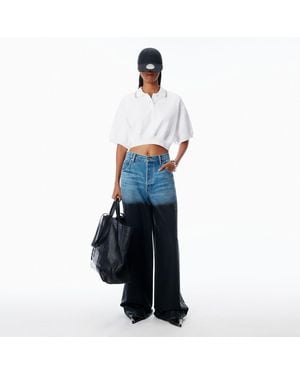 Alexander Wang Surge Leather Coated Jean - Blue