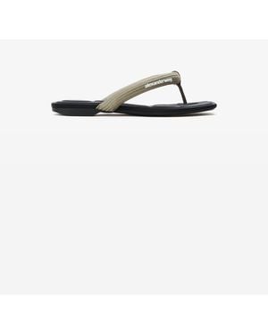 Alexander Wang Jenna Tubular Flat Thong Sandal - White