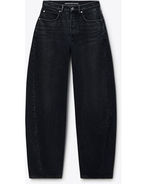 Alexander Wang Blow Up Crystal Hotfix Logo Pocket Jean - Blue