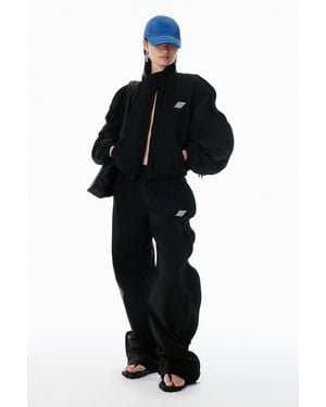 Alexander Wang Black Oversized Track Jacket