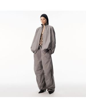 Alexander Wang Boxer Waist Mid-Rise Track Pant - Grey