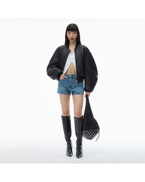 Alexander Wang Shorty High-Rise Short - Blue