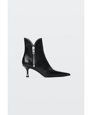 Alexander Wang Slasher Zip 65Mm Ankle Boot - White