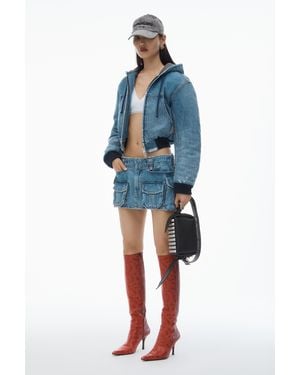 Alexander Wang Cargo Pocket Skirt - Blue