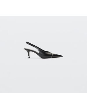 Alexander Wang Slasher 65Mm Zip Slingback - White