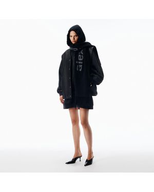 Alexander Wang Scarf Hoodie - Black