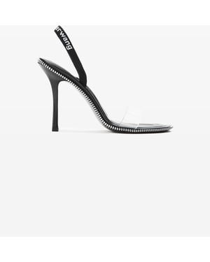 Alexander Wang Nova 105Mm Zipper Slingback - Black