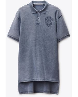 Alexander Wang Oversized Polo Dress - Blue