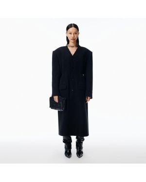 Alexander Wang Collarless Coat - Blue