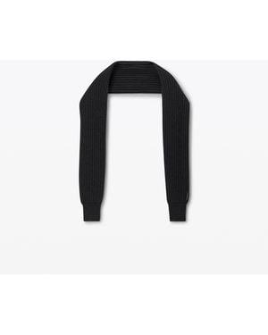 Alexander Wang Hybrid Ribbed Scarf With Sleeves - Black