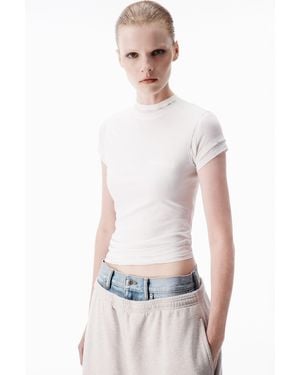 Alexander Wang Layered Short Sleeve Tee - White