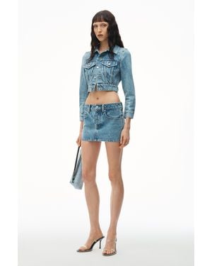 Alexander Wang Denim Mini Skirt - Blue