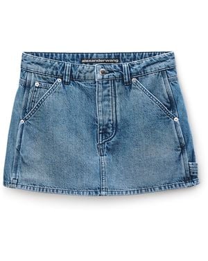 Alexander Wang Carpenter Mini Skort - Blue