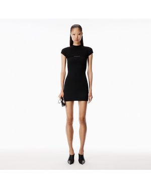 Alexander Wang Knit Logo Mini Dress - Black