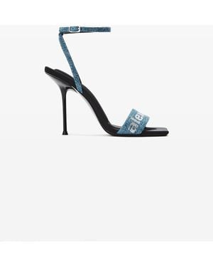 Alexander Wang Julie 105Mm Billboard Denim Sandal - Multicolour
