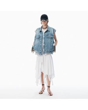 Alexander Wang Regen Denim Oversized Vest - Blue
