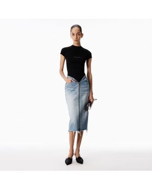 Alexander Wang Zip V-Waist Skirt - Blue