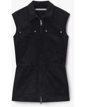 Alexander Wang Workwear Micro Mini Romper - Black
