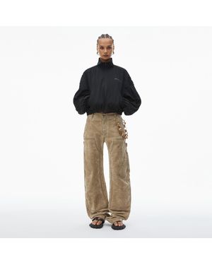 Alexander Wang Ruched Track Jacket - Black