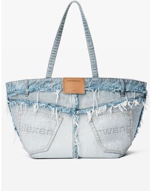 Alexander Wang Punch Denim Large Tote - Blue
