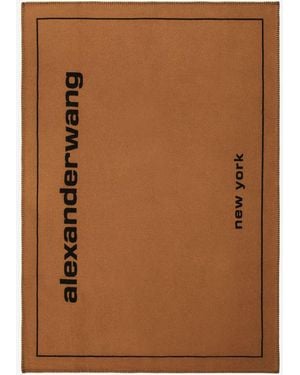 Alexander Wang Heritage Blanket With Logo - Brown