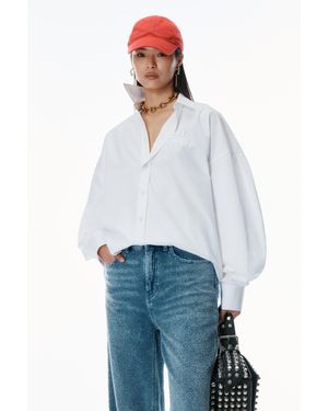Alexander Wang Oversized Organic Cotton Shirt - Blue