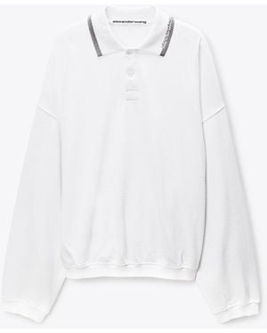 Alexander Wang 'S Long-Sleeve Polo Shirt - White