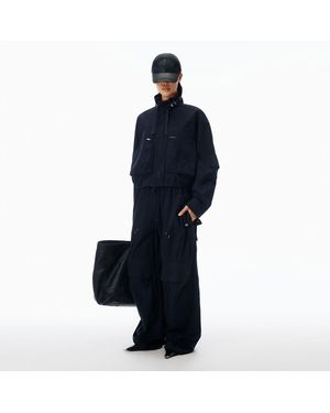 Alexander Wang Cargo Jacket Cotton Cropped - Blue