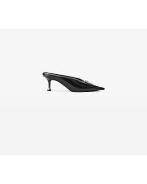 Alexander Wang Akila Zip Closed Toe Mule - Black