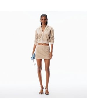 Alexander Wang Mid-Rise Mini Skort - Natural