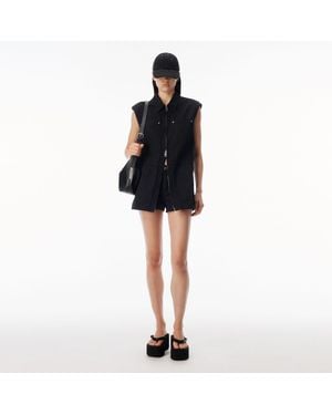 Alexander Wang Workwear Micro Mini Romper - Black