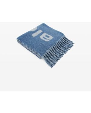 Alexander Wang Jacquard Logo Scarf - Blue