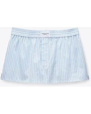 Alexander Wang Mid-Rise Mini Boxer Skort - Blue